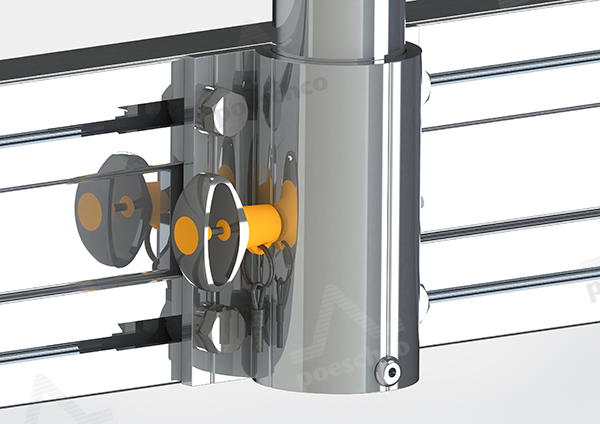 Omegahalter mit Kugelsperrbolzen